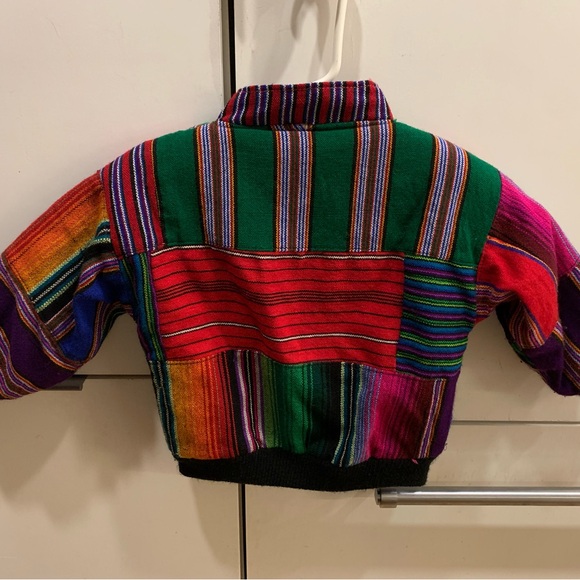 Vintage patchwork quilted bomber jacket 12-24m - Picture 7 of 10